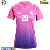 Deutschland Benjamin Henrichs #20 Auswärtstrikot Frauen EM 2024 Kurzarm